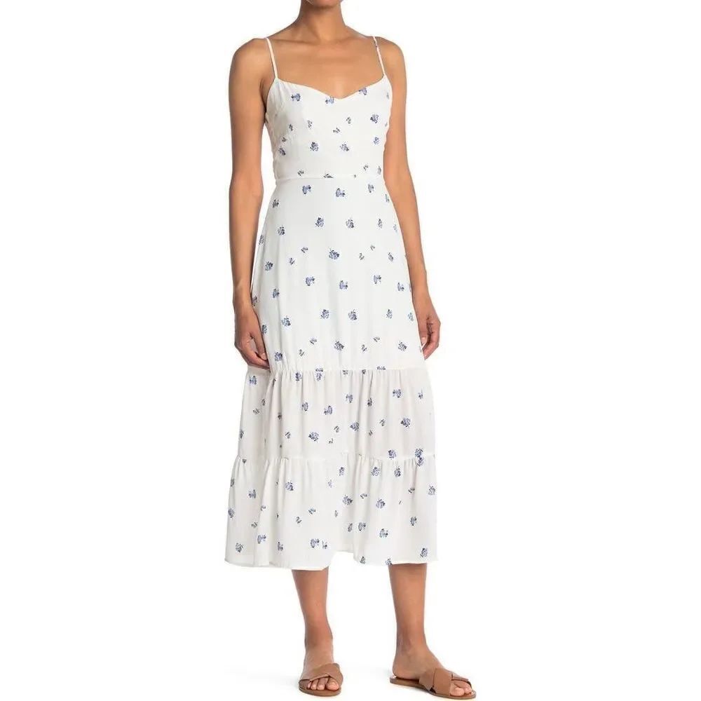 ✨Trixxi Floral Print Tiered Midi Dress✨